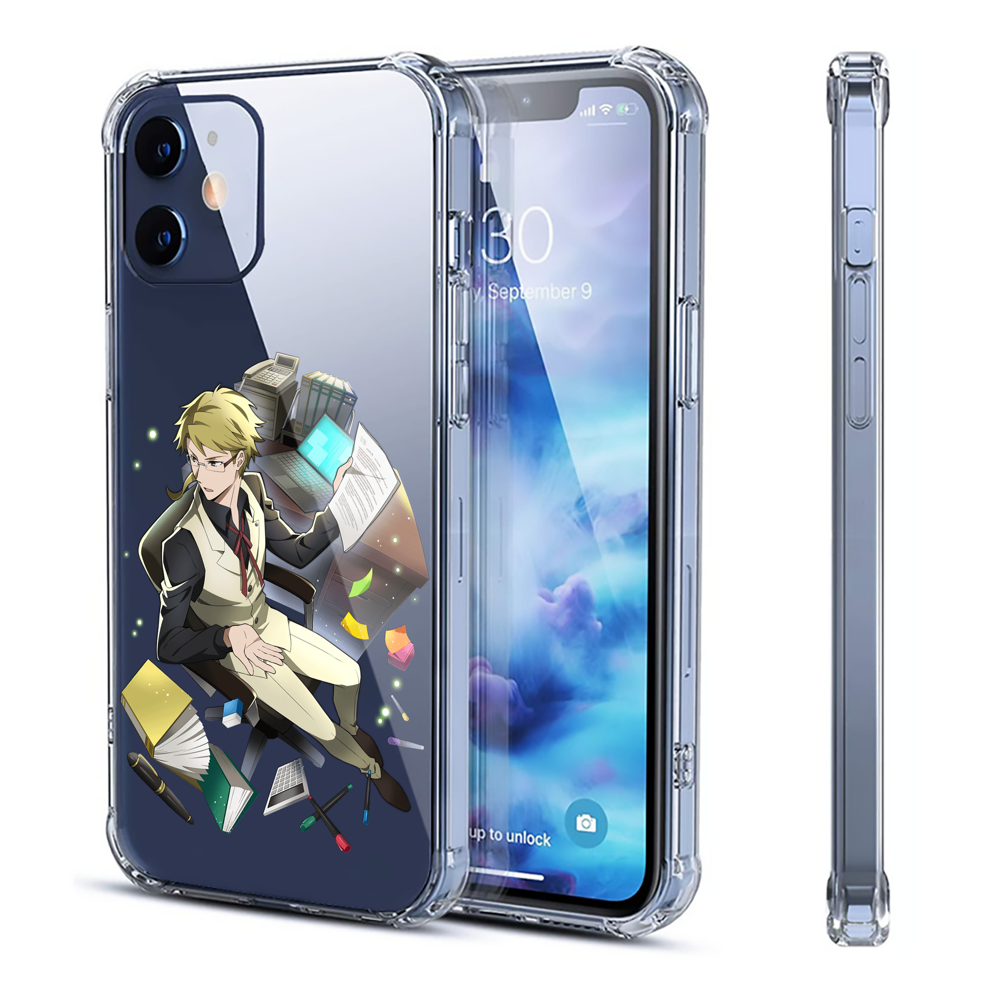 （画像用） 文豪ストレイドッグス Bungo Stray Dogs 【iPhone 12シリーズ対応】透明スマホケース（クリアソフトケース）